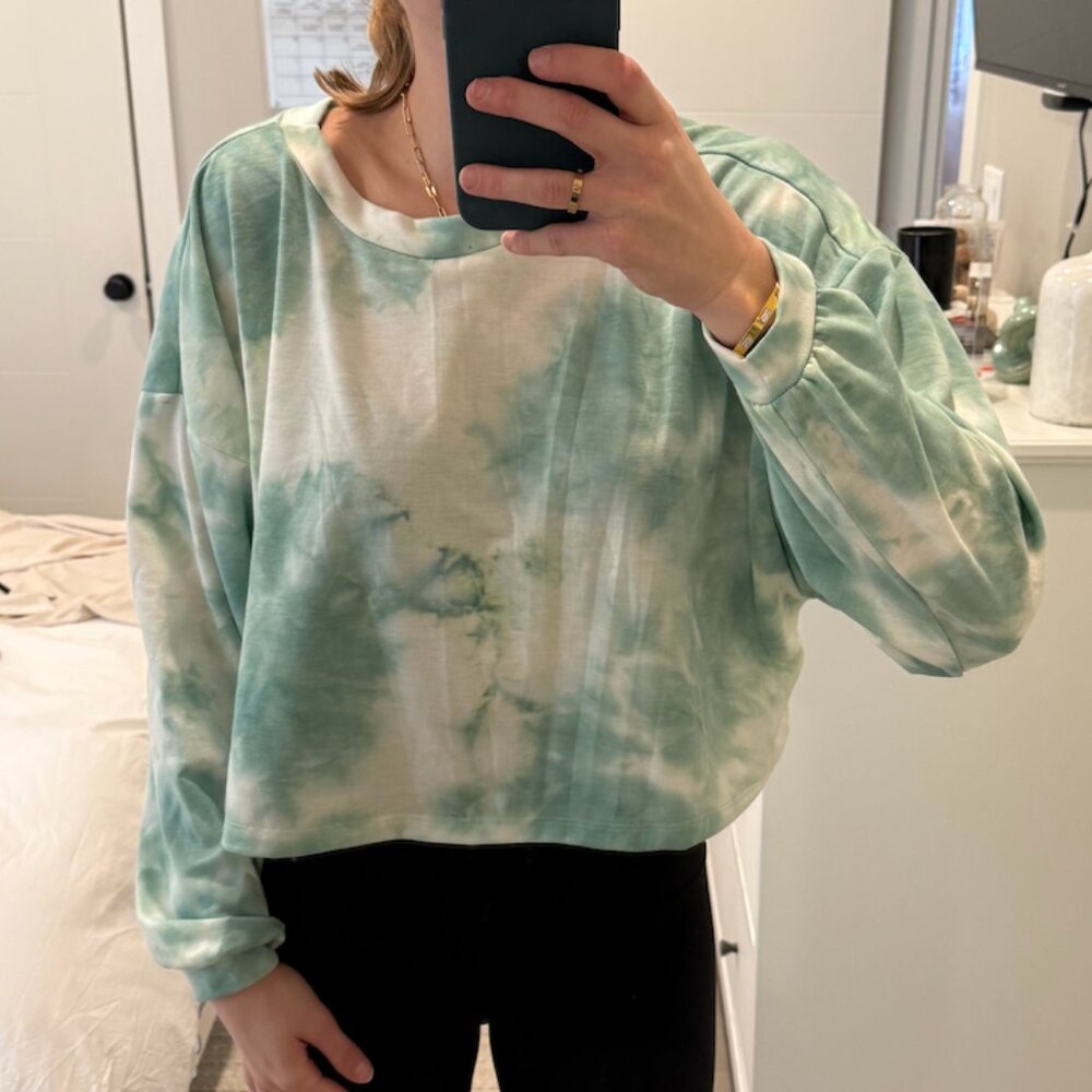 Tie-Dye Long Sleeve Top